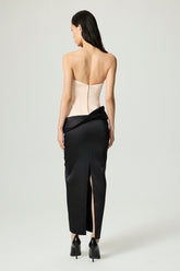 Draped Sweetheart Corset Dress